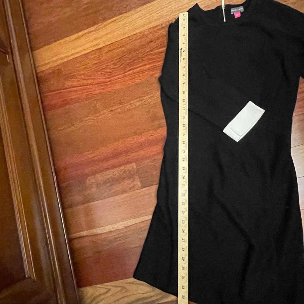 Vince Camuto Black Dress with Cream Cuffs - Picture 8 of 8